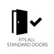 Design House Nickel Entry Door Knob and Sgl Cylndr Deadbolt W/ Unvrsl6-Way Latch 728683